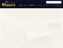 Tablet Screenshot of ottercreekwinery.com